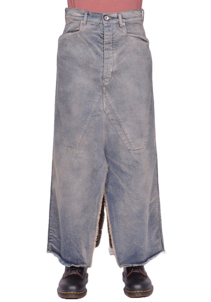 RICK OWENS MEN LONG SLIVERED SKIRT DIRTY HUSTLER FW25 | DOSHABURI Shop