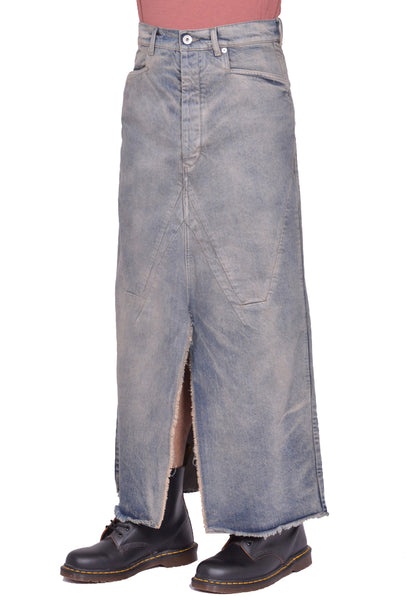 RICK OWENS MEN LONG SLIVERED SKIRT DIRTY HUSTLER FW25 | DOSHABURI Shop