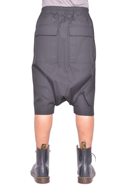 RICK OWENS MEN RICK'S PODS SHORTS  BLACK FW26 | DOSHABURI Online Shop