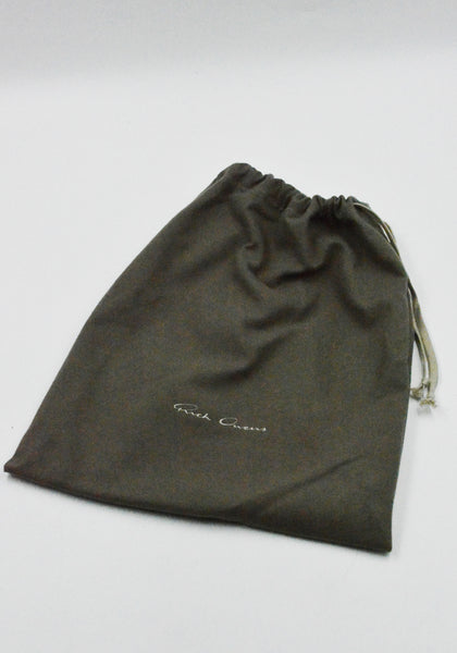 RICK OWENS MEN SMALL GEMINI BAG BLACK SS26 | DOSHABURI Onlne Shop