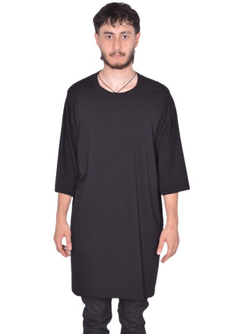 RICK OWENS MEN ShopN JUMBO T-SHIRT BLACK FW25| DOSHABURI Online Shop
