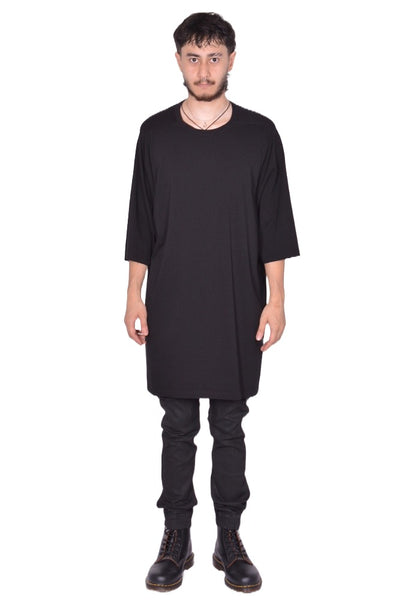RICK OWENS MEN ShopN JUMBO T-SHIRT BLACK FW25| DOSHABURI Online Shop