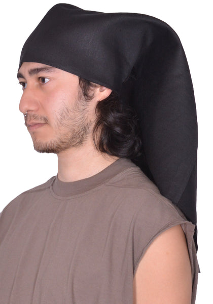 RICK OWENS MEN WIG HAT BLACK SS25 | DOSHABURI Online Shop