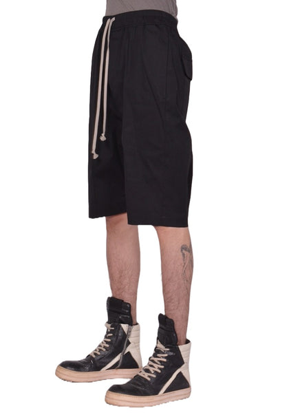 RICK OWENS RICK'S PODS SHORTS BLACK SS26 | DOSHABURI Shop