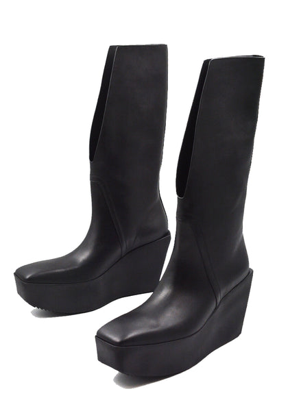 RICK OWENS SLIVER PLATFORM WINGED KOWBOY BOOTS SS25 | DOSHABURI Shop