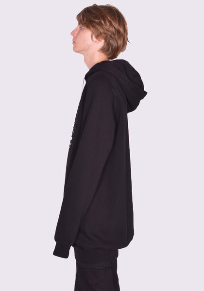 RICK OWENS MEN RR02D6282 FES3 SWEAT HOODIE BLACK FW24 | DOSHABURI Online Shop