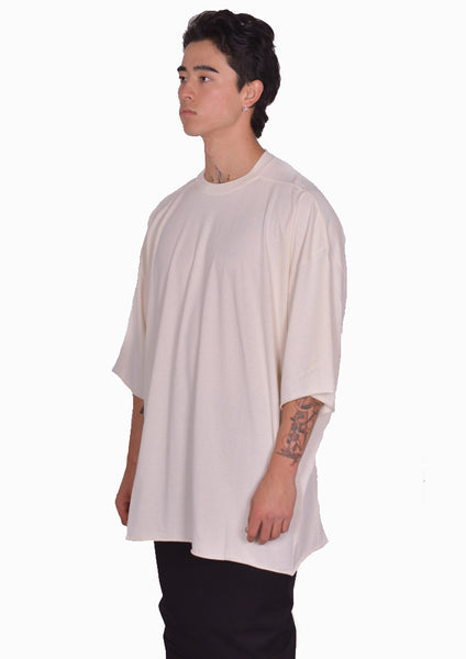 RICK OWENS MEN TOMMY T-SHIRT NATURAL SS25 | DOSHABURI Online Shop