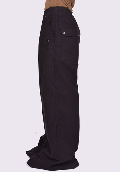 RICK OWENS WIDE BELA PANTS  BLACK FW24 | DOSHABURI Online Shop
