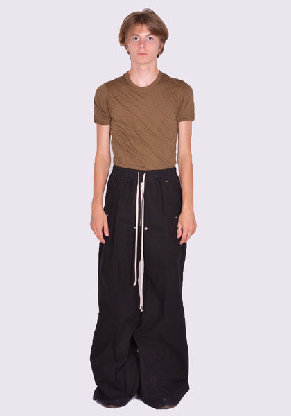 RICK OWENS WIDE BELA PANTS  BLACK FW24 | DOSHABURI Online Shop
