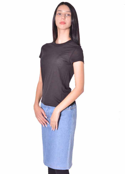 RICK OWENS WOMENCROPPED LEVEL T BLACK  2026FW | DOSHABURI Online Shop