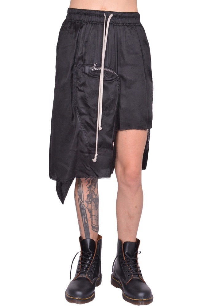 RICK OWENS WOMEN DRACCA SKIRT BLACK FW25｜DOSHABURI Online Shop
