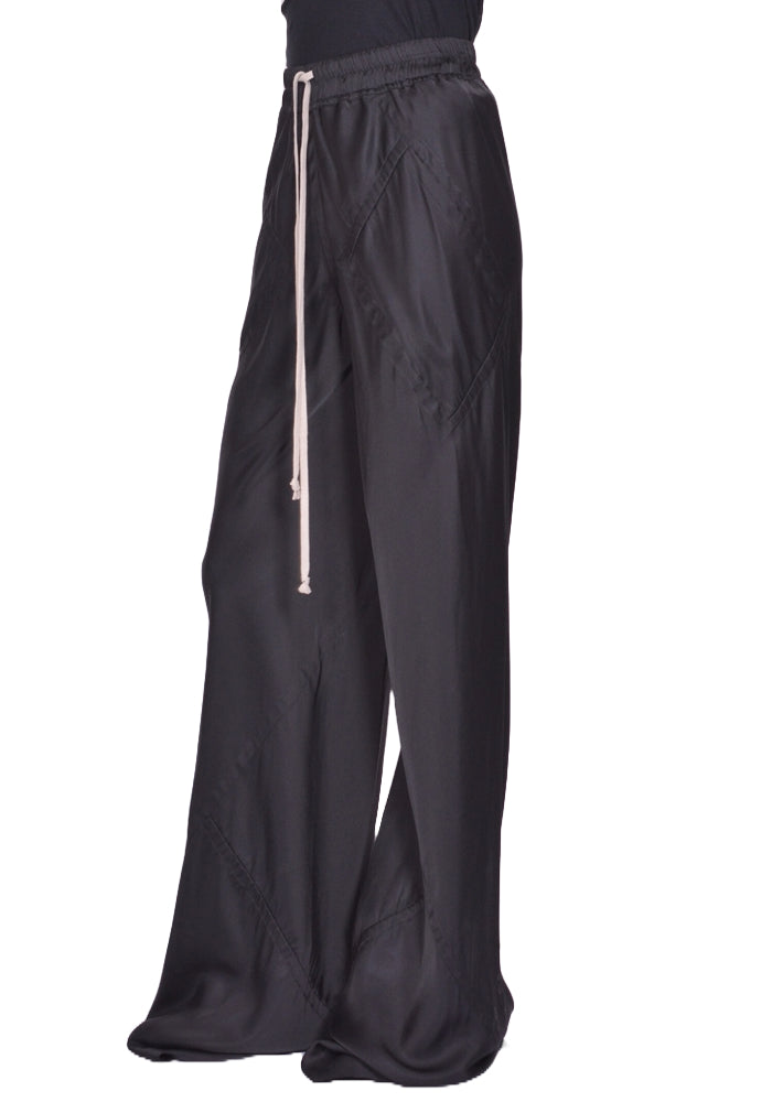 RICK OWENS WOMEN DRAWSTRING BIAS PANTS BLACK FW25 | DOSHABURI Shop