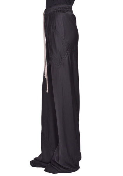 RICK OWENS WOMEN DRAWSTRING BIAS PANTS BLACK FW25 | DOSHABURI Shop