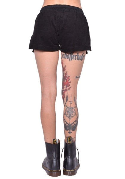 RICK OWENS WOMEN FOG BOXER SHORTS BLACK FW25 | DOSHABURI Online Shop