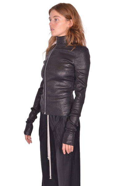 RICK OWENS WOMEN GARY LEATHER JACKET FW25 | DOSHABURI Online Shop