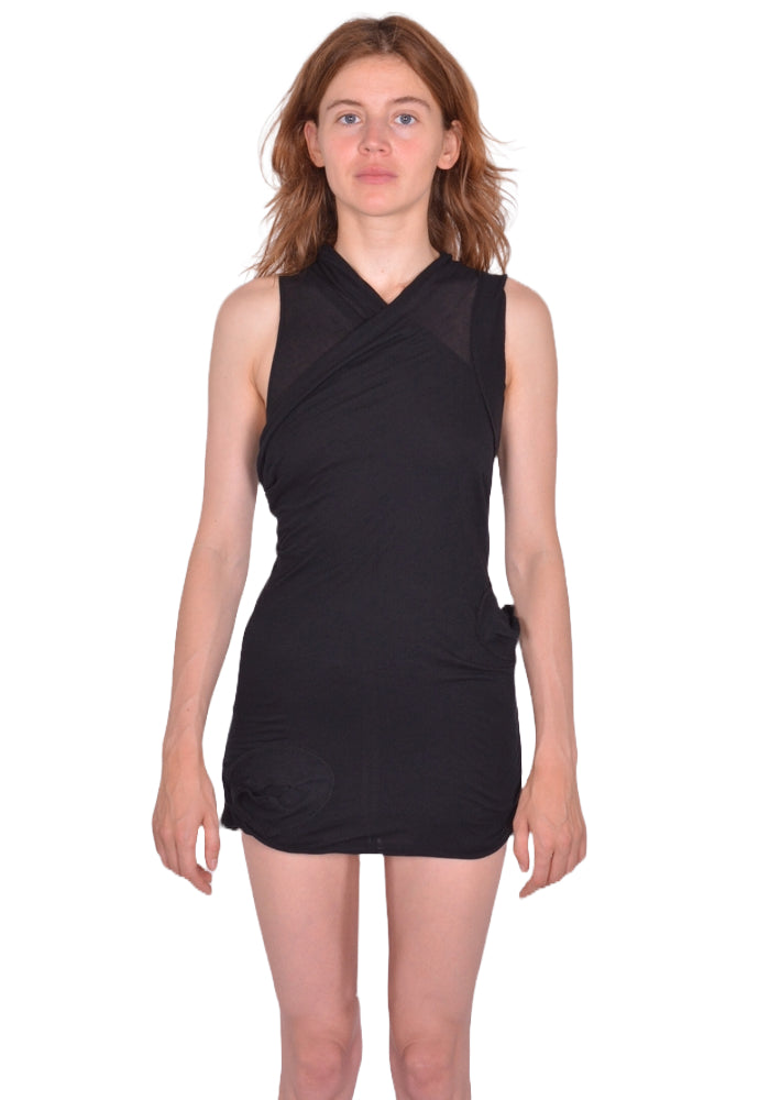 RICK OWENS WOMEN HOLLYWOOD BANANA T-SHIRT BLACK SS25 | DOSHABURI Shop