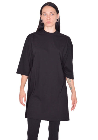 RICK OWENS WOMEN JUMBO T-SHIRT BLACK FW25 | DOSHABURI Online Shop