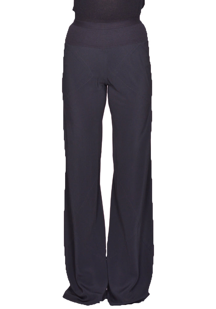 RICK OWENS WOMEN RP01E7301 CC BIAS PANTS BLACK SS25 | DOSHABURI Shop