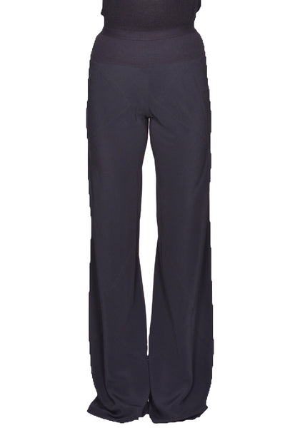 RICK OWENS WOMEN RP01E7301 CC BIAS PANTS BLACK SS25 | DOSHABURI Shop