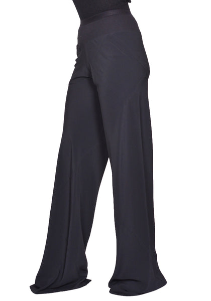 RICK OWENS WOMEN RP01E7301 CC BIAS PANTS BLACK SS25 | DOSHABURI Shop