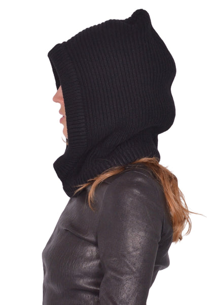 RICK OWENS WOMEN RP02E4481 WSBR 09 KNIT HOOD FW25 | DOSHABURI Shop