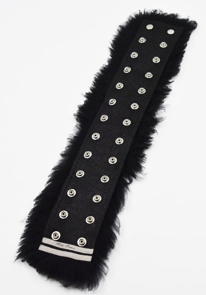 RICK OWENS WOMEN STROBE NECK BAND BLACK FW25 | DOSHABURI Online Shop