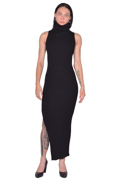 RICK OWENS WOMEN TUBE DRESS 09 BLACK FW25 | DOSHABURI Shop