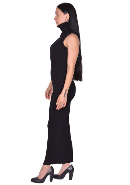 RICK OWENS WOMEN TUBE DRESS 09 BLACK FW25 | DOSHABURI Shop