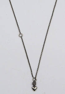 WERKSTATT:MÜNCHEN M7110 CHAIN MINI NECKLACE HEART SILVER | DOSHABURI Online shop