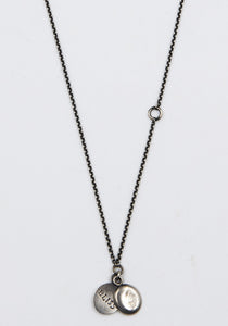 WERKSTATT MÜNCHEN M7370 CHAIN MINI NECKLACE MEDALION SILVER | DOSHABURI Shop