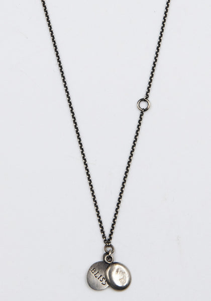 WERKSTATT MÜNCHEN M7370 CHAIN MINI NECKLACE MEDALION SILVER | DOSHABURI Shop