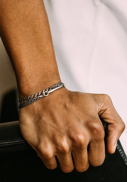 WERKSTATT MÜNCHEN BRACELET SNAPLINK CHAINS SILVER | DOSHABURI Shop