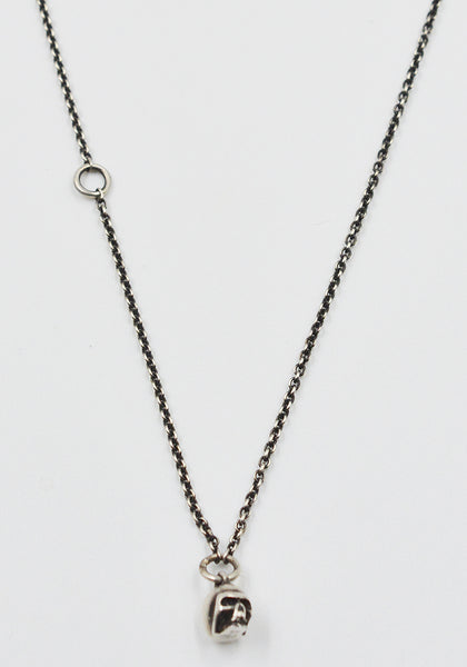 WERKSTATT:MÜNCHEN M7100 CHAIN MINI NECKLACE SKULL SILVER | DOSHABURI Shop