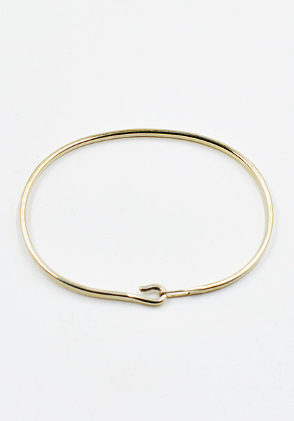 WERKSTATT:MÜNCHEN M2640 SILVER BANGLE HOOK PLAIN | DOSHABURI Shop