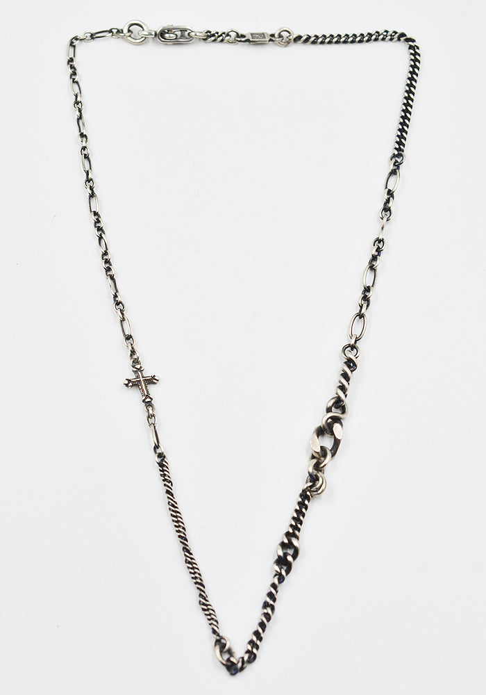 WERKSTATT:MÜNCHEN M3851 FAITH LOVE HOPE CHOKER NECKLACE SILVER | DOSHABURI Shop