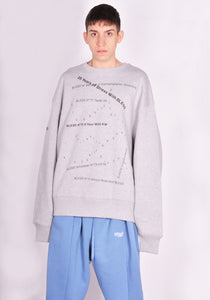 BLESS N° 77 5318 MULTICOLLECTION IV SWEATER HEATHER GREY