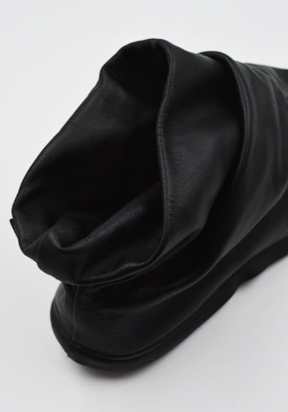 CAMPER x ISSEY MIYAKE K300539-001  PEU FROM LEATHER ANKLE BOOTS BLACK (New Season FW25)