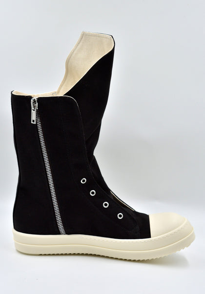 RICK OWENS DRKSHDW DU01D18O6 CB BOOT SNEAKERS BLACK/MILK SS24 | DOSHABURI Online Shop