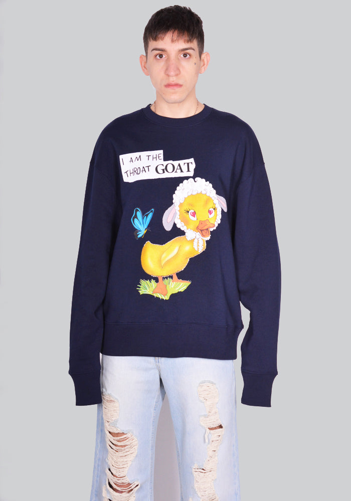 エゴンラボ通販｜EGONLAB. GOAT SWEATSHIRT MARINE BLUE SS24｜Online ...