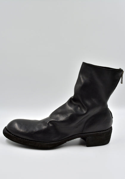 GUIDI 796Z SOFT HORSE FULL GRAIN LEATHER SHORT BOOTS BLACK | DOSHABURI Online Shop