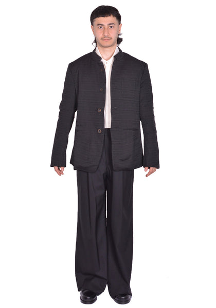 INDIVIDUAL SENTIMENTS JK45H-CLI30 STAND COLLAR JACKET BLACK (New Season SS25)