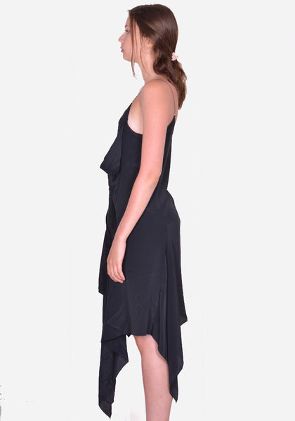 KIKO KOSTADINOV WOMEN KKWSS24D02-24 JOGAKBO DRESS CROW BLACK SS24 | DOSHABURI Online Shop