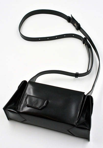 MERRYL TIELMAN BARBARA-MINI HANDBAG SHINY BLACK | DOSHABURI Shop