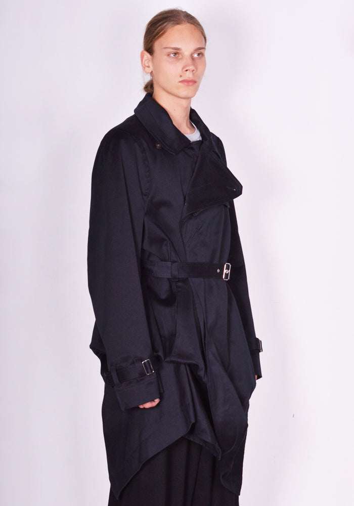 マリナイー通販｜MARINA YEE UNISEX FOLD TRENCH COAT NAVY FW23｜DOSHABURI Online –  DOSHABURI | 50%OFF サマーセール SS24 | 日本国内配送(関税なし) キャンペーン