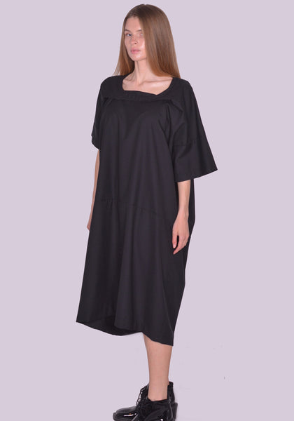 MARINA YEE SS23-0021-999 PEPPER FOLD COLLAR DRESS SS23 | DOSHABURI Online Shop