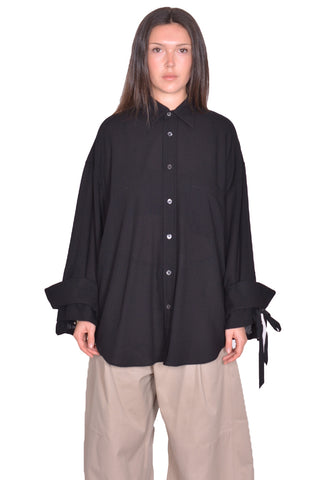 MARINA YEE SS25-0021-999 M.Y. SHIRT 1 OVERSIZED SHIRT BLACK (New Season SS25)