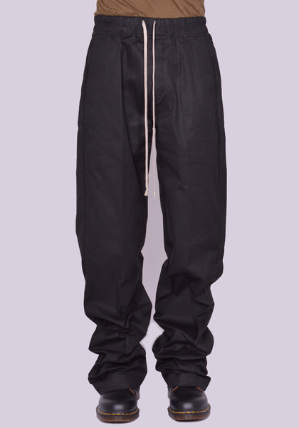 RICK OWENS MEN RU02D6378 TE DIETRICH DRAWSTRING PANTS BLACK FW24 | DOSHABURI Online Shop