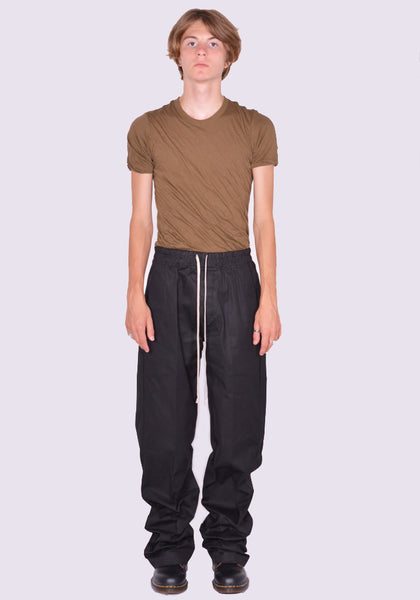 RICK OWENS MEN RU02D6378 TE DIETRICH DRAWSTRING PANTS BLACK FW24 | DOSHABURI Online Shop