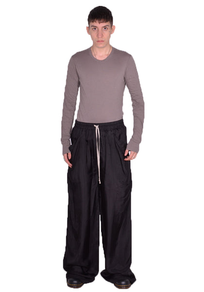 RICK OWENS MEN RU01D3387 J LIDO PANTS BLACK SS24 | DOSHABURI Online Shop