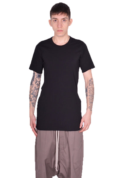 RICK OWENS MEN  RU01D3251 JA 09 BASIC T-SHIRT BLACK SS24 | DOSHABURI Online Shop